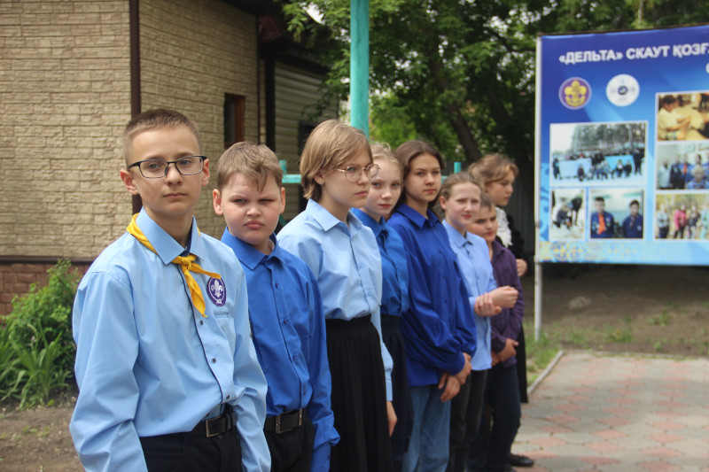 Учебный сбор отряда «Дельта» состоялся в школе в честь прп. Сергия Радонежского