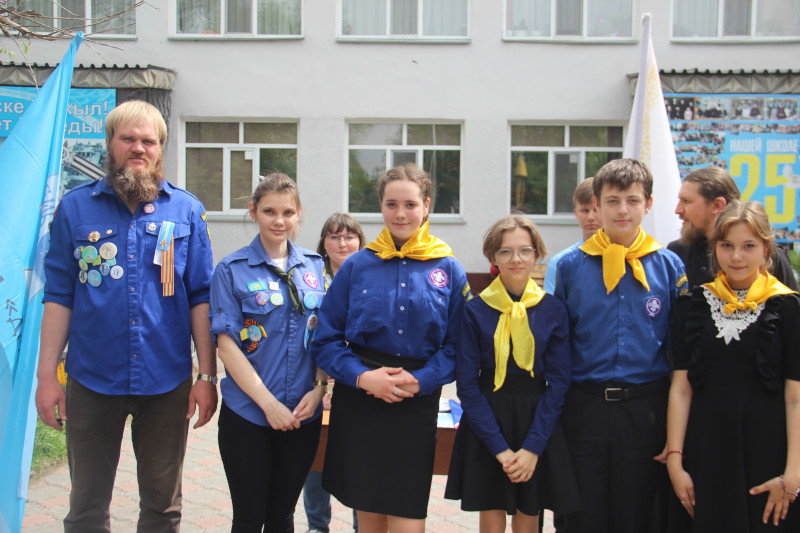 Учебный сбор отряда «Дельта» состоялся в школе в честь прп. Сергия Радонежского