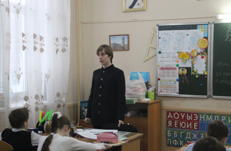 День Самоуправления в школе в честь прп. Сергия Радонежского 